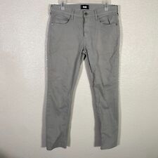 Paige Jeans Mens 31x32 Gray Lennox Slim Straight Pants 5 Pocket Stretch Casual picture