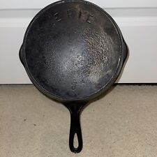 Rare Antique 3rd Series ERIE #7 A Cast Iron Skillet w/Heat Ring and Makers Mark? picture