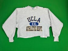 VTG Champion Reverse Weave Cropped Thrashed UCLA Sweatshirt Men's 2XL Oversized picture