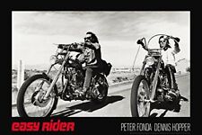 Easy Rider Movie (Dennis Hopper & Peter Fonda on Motorcycles) Poster (24x36) picture