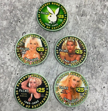 Lot of 4 $25 Playboy Home Video 20 Years Excitement Palms Casino Chip VTG 2002 picture