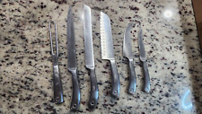 LOT of 6 - Wusthof Culinar Solingen Germany Knives - steak,bread,cheese,slicer picture