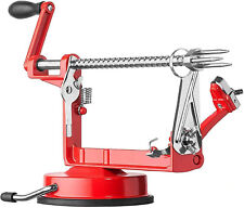 Apple Peeler Fruit Slicer Corer with Stainless Steel Blades and Suction Base Red picture