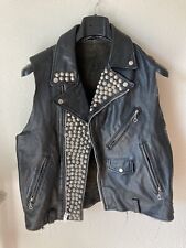 Vintage Early 80s Leather punk Vest picture