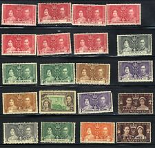 1937 British 12th May Coronation King George VI ♔ 20-Stamp Set MNH OG Set 2 picture