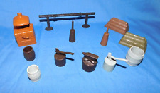 Vintage Marx Fort Apache Stockade Playset ACCESSORIES 12 PIECES picture