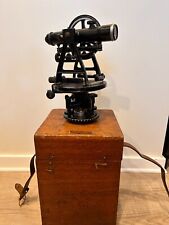 Antique Brass Gurley Engineering and Surveying Transit w/case Great Condition picture