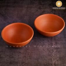 Unglazed Clay Serving Bowl Set/Terracotta Bowls/Earthen Snack Bowl/ Yogurt Pots picture