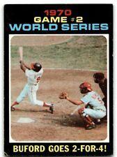 1971 Topps #328 Game #2 World Series Low Grade Vintage Baseball Card Baltimore picture