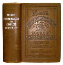 1879 ANTIQUE COOKBOOK FARM GUIDE HOME MEDICAL BEES SOAP WOOD METAL WORK MECHANIC picture
