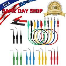 22Pcs Automotive Back Probe Kit Multimeter Test Leads Alligator Clips Wire Tool picture