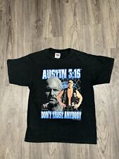 Stone Cold Steve Austin Dont Trust Anybody Vintage Shirt WWF 3:16 Youth XL 2001 picture
