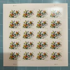 Sheet of 20 Postage LOVE Flourishes Flowers Stamp Wedding Stamp Scott#5255 new picture