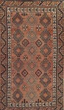 Antique Geometric Traditional Area Rug Hand-knotted Oriental Wool CARPET 4x7 ft picture