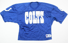 Vintage Champion Indianapolis Colts Cropped Jersey Mens XL Blue Short Sleeve picture