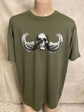 Vintage 90’s Dead Stock Winged REAPER Skull T Shirt XL Death From Above USA picture