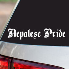 Nepalese Pride Vinyl Sticker Country Pride all sizes chrome and regular colors picture