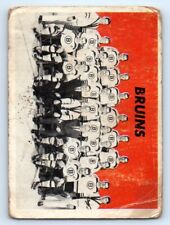 1965-66 Topps #128 Team Card Creases Marks Boston Bruins picture