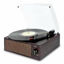 Bluetooth Vintage Vinyl Record Player Belt-Driven 3-Speed Turntable  Aux Input picture