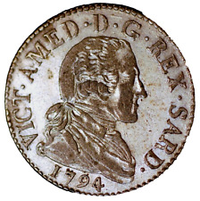 Italian States SARDINIA 20 Soldi 1794 Vittorio Amedeo III KM# 94 picture