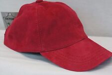 100% REAL GENUINE LAMBSKIN SUEDE LEATHER Baseball Cap Hat Sport Visor 36 COLORS picture