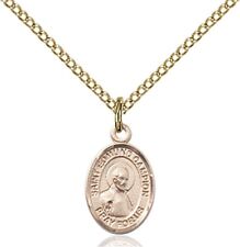 14KT Gold Filled Saint Edmund Campion Charm Medal, 1/2 Inch picture