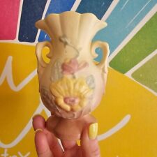 Small Vintage Hull Art Pottery USA Magnolia Vase 13  4 3/4