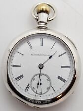 Antique 1889 ELGIN Victorian Coin Silver 11J Gents Victorian Pocket Watch 18s picture