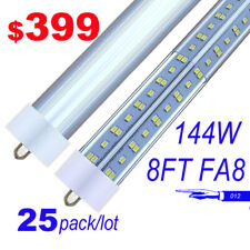 8FT FA8 LED Tube Light 144W T8 Fluorescent Light Bulbs 25pack LED Garage Lights picture