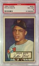 Lot 1952 Topps W Mays #261 PSA 6 EX-MT Plus 9 Other Vintage Cards All PSA Graded picture