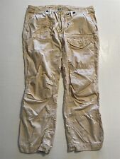 VTG Polo Ralph Lauren 38 x 30 Bone Ivory Drawstring Military Officer Cargo Pants picture