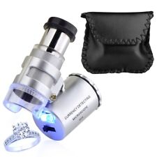 60X Magnifying Magnifier Jeweler Eye Jewelry Loupe Loop Led Light picture