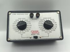 Vintage EICO RTMA Resistance Box # 1100, Resistor Substitution Box picture