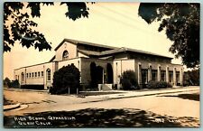 RPPC High School Gymnasium Gilroy California CA UNP Laws Photo Postcard F15 picture