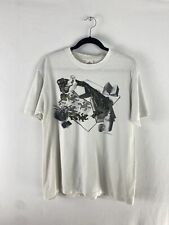 Vtg 1991 MC Escher Heirs Cordon Art Baarn Holland White L Lizard Psych T Shirt picture