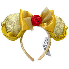 Disney Parks Minnie Mouse Bow Mickey Belle Beauty and the Beast Ears Headband picture