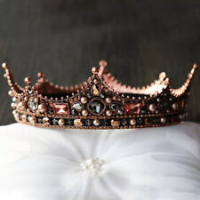 Vintage Baroque Bronze Crown King Queen bridal diadem picture