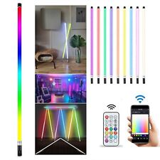 2-Pack GamerDens RGB LED Wireless Tube Lights 4 ft Photo Video Stream + Tripod picture