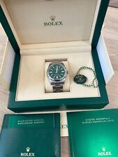 Rolex Oyster Perpetual OP 41mm Green Dial 124300 2023 Full Set Card Box Date picture