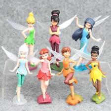 1 Set of 7 Disney Princess Tinker Bell Fairy Family Figures Dolls Toy 9-10cm picture