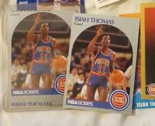 1990 NBA Hoops ISIAH THOMAS #111 Basketball Card PISTONS *error & cortd cards* picture
