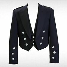 Men Scottish Prince  Charlie Kilt Traditional  Wedding Jacket Waistcoat/Vest picture