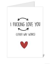 ❤️ Funny Valentines Card Anniversary Card Birthday Card SEXY Husband Wife Spouse picture