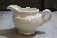 Vintage Ceramic Porcelain Gravy Boat Bowl W Spout Light Pink 3.5inT picture