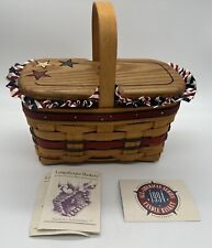 Longaberger All America Retired 1994 Candle Basket with Liner, Protector & lid picture