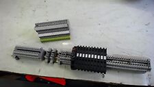 Lot Of 70 Assorted Terminal Blocks Mounted On Din Rail picture