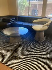KNOLL WARREN PLATNER WIRE COFFEE TABLE + CHAIR picture