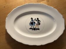 Vintage Canonsburg  Pottery Co. Sillouette Platter 12” picture