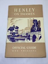 1957 HENLEY ON THAMES GUIDE BOOK WITH MAP REGATTA VINTAGE ADS JAGUAR ENGLAND picture