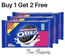 OREO Double Stuf Chocolate Sandwich Cookies, Family Size picture